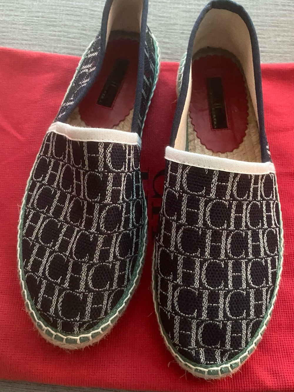 Designer Black Patterned Espadrilles - Men